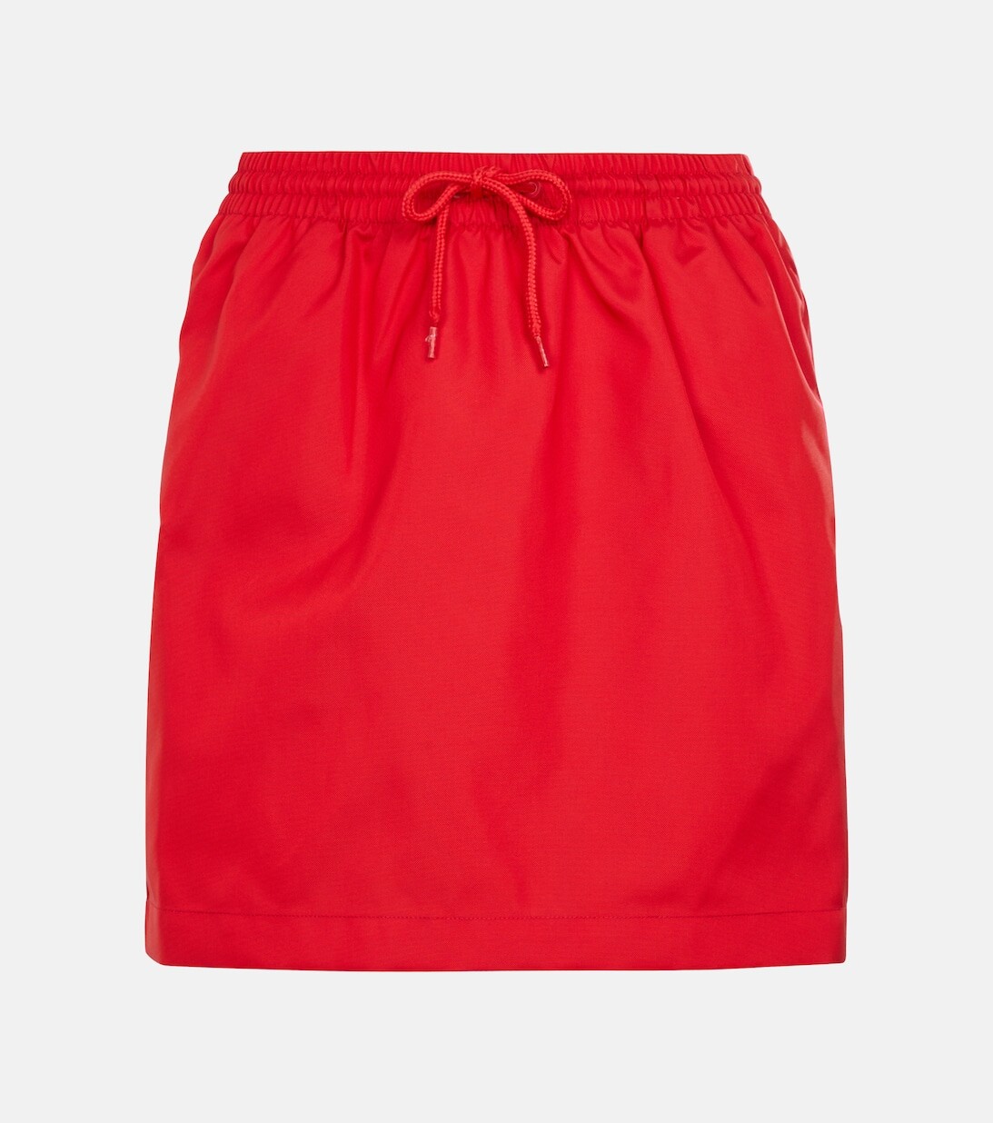 

Мини-юбка с завышенной талией и кулиской WARDROBE.NYC, красный