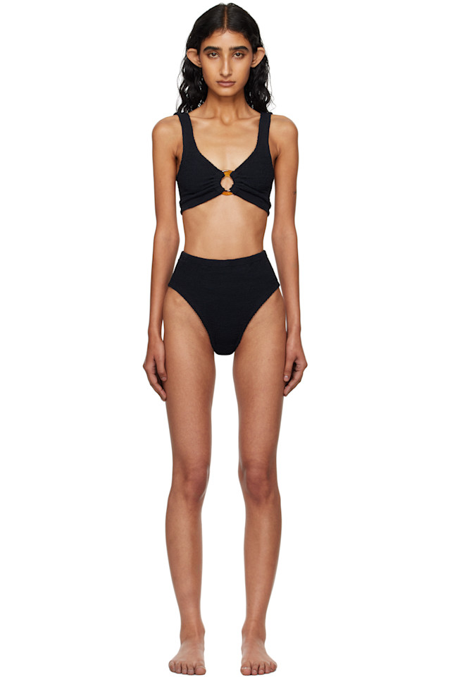 

Надин в бикини Hunza G, черный