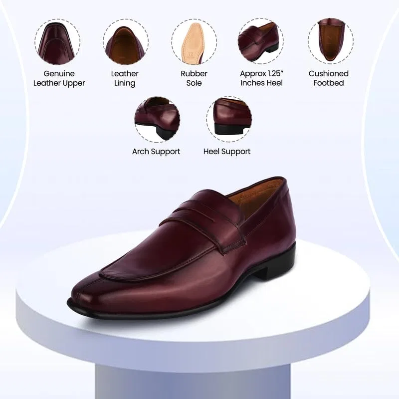 Мокасины кожаные LIBERTYZENO Penny Burgundy — фото 3