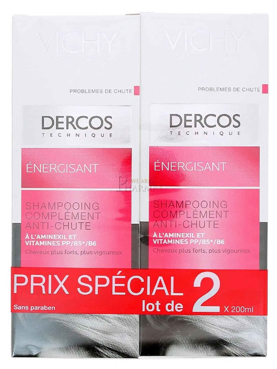 Энергетический шампунь «Dercos Energising Shampoo» 2 x 200 мл от Vichy