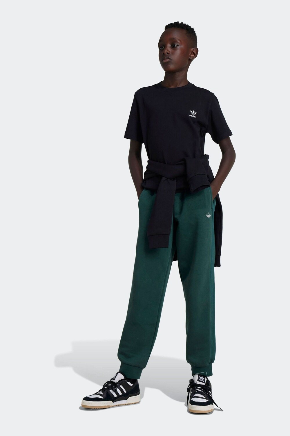 Футболка Kids originals из 100% хлопка Adidas, черный — фото 3