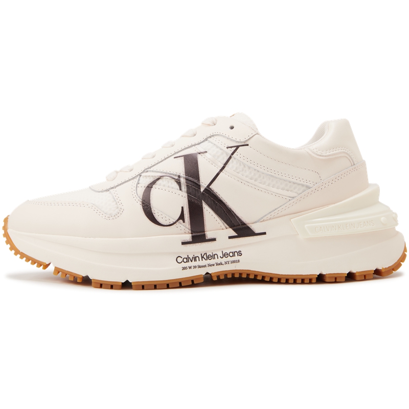 

Низкие массивные кроссовки мужские бежевые CKJ CALVIN KLEIN JEANS, YBH-Beige