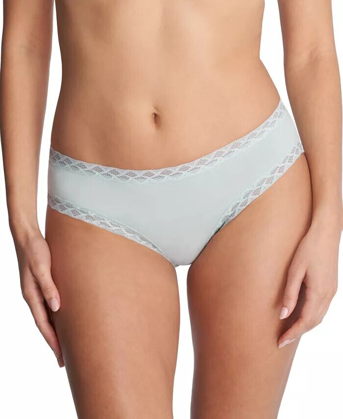 

Хлопковые трусы Bliss с кружевной отделкой 156058 Natori, зеленый