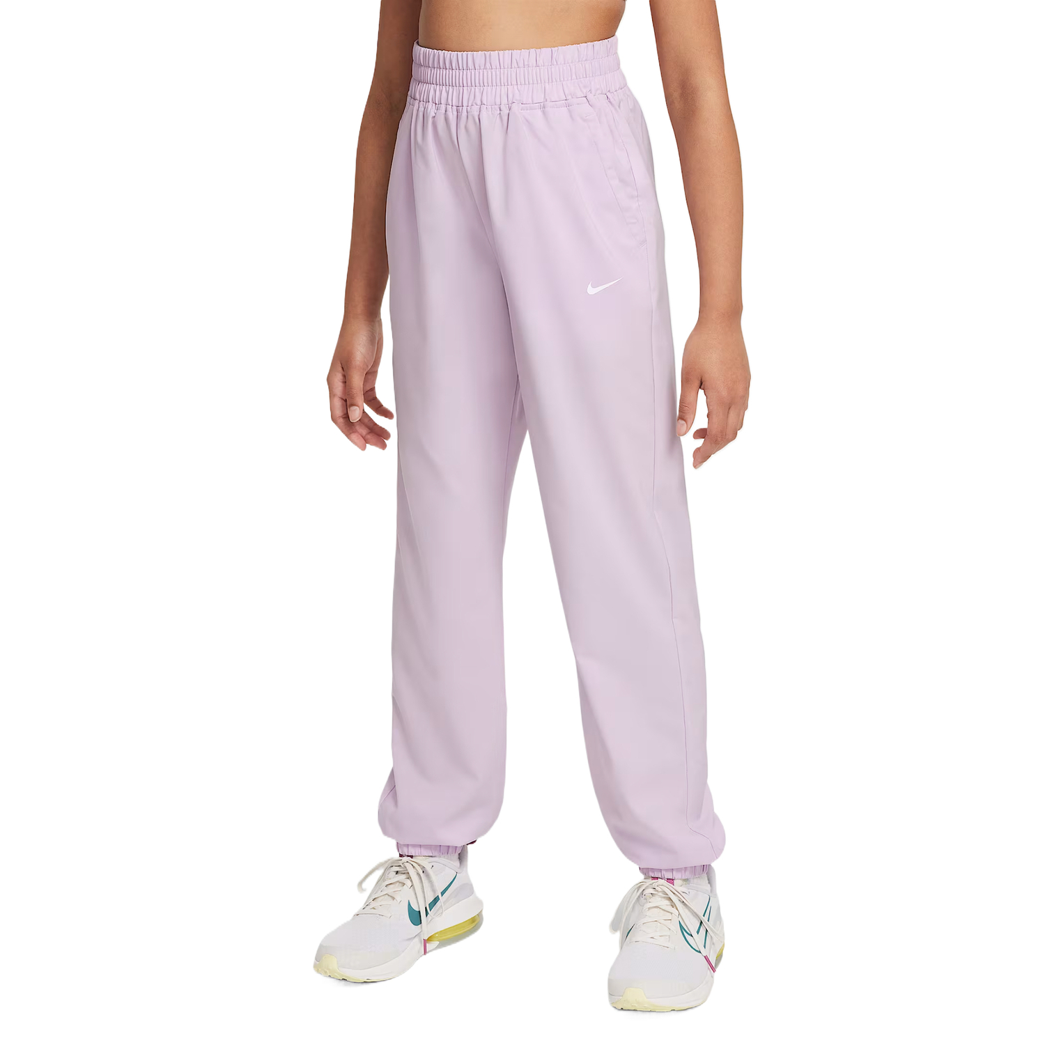 

Nike Детские быстросохнущие штаны dri fit moderate розовый/белый