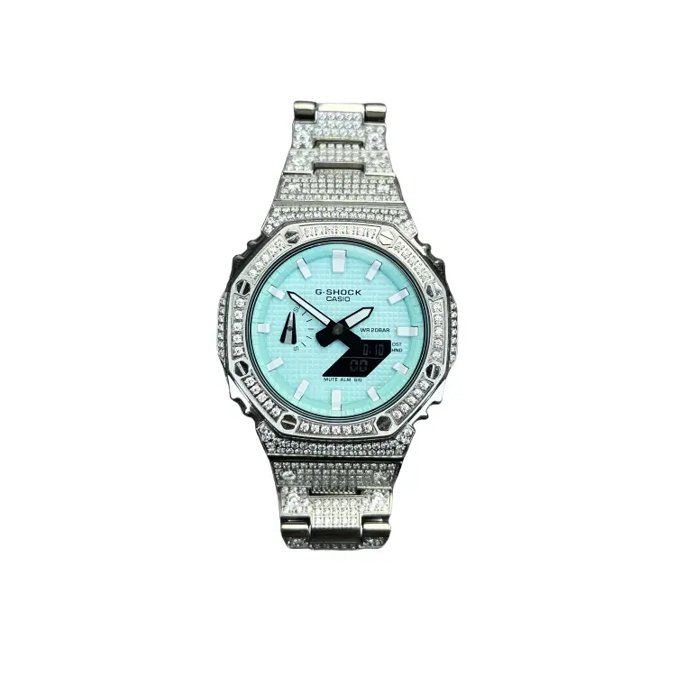 

CASIO Ремешок из нержавеющей стали с кварцевым механизмом Retrofit Series, унисекс, синий циферблат