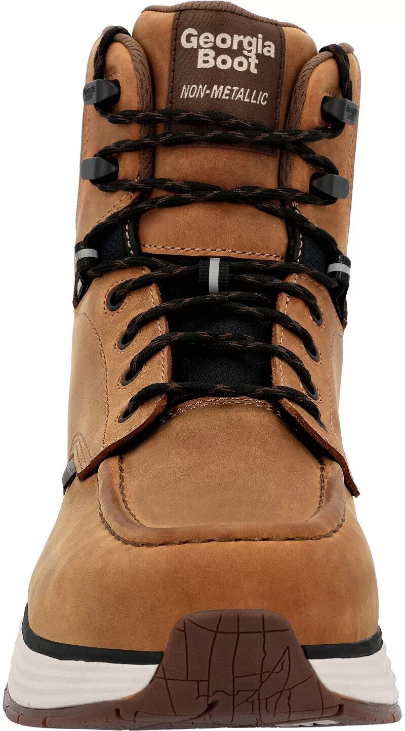 Georgia Boots Мужские спортивные водонепроницаемые рабочие ботинки DuraBlend с композитным носком, коричневый — фото 4