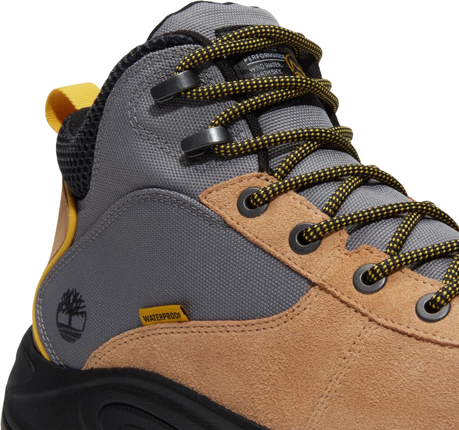 Timberland мужские Mt. Maddsen Peak Mid Lace-up Waterproof походные ботинки, Medium Beige Suede — фото 2