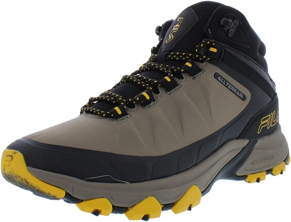 Мужские рабочие кроссовки Fila Hail Storm 3 Mid Composite Toe Trail Work Shoes Ct, черный/коричневый