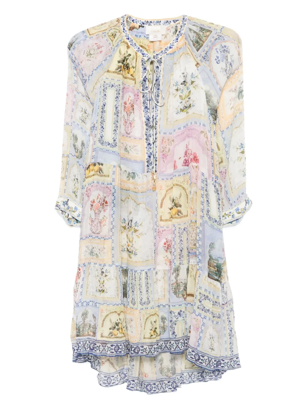 

Ярусное платье Botanical Ballads с цветочным принтом Camilla, нейтральный