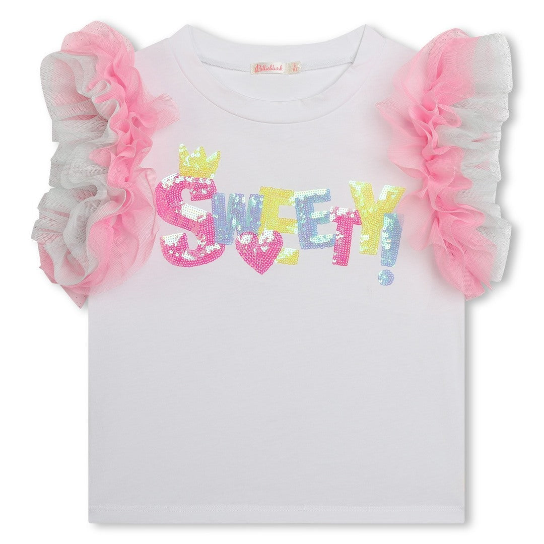 

Белая футболка «Sweety» Billieblush