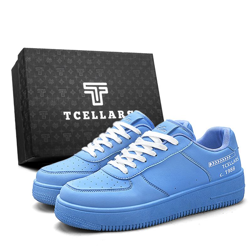 

TCELLARS Стойкие к истиранию легкие низкие скейтерские кроссовки для мужчин с эффектом увеличения роста Эксклюзивная коробка - Ярко-синий, цвет Vivid Blue