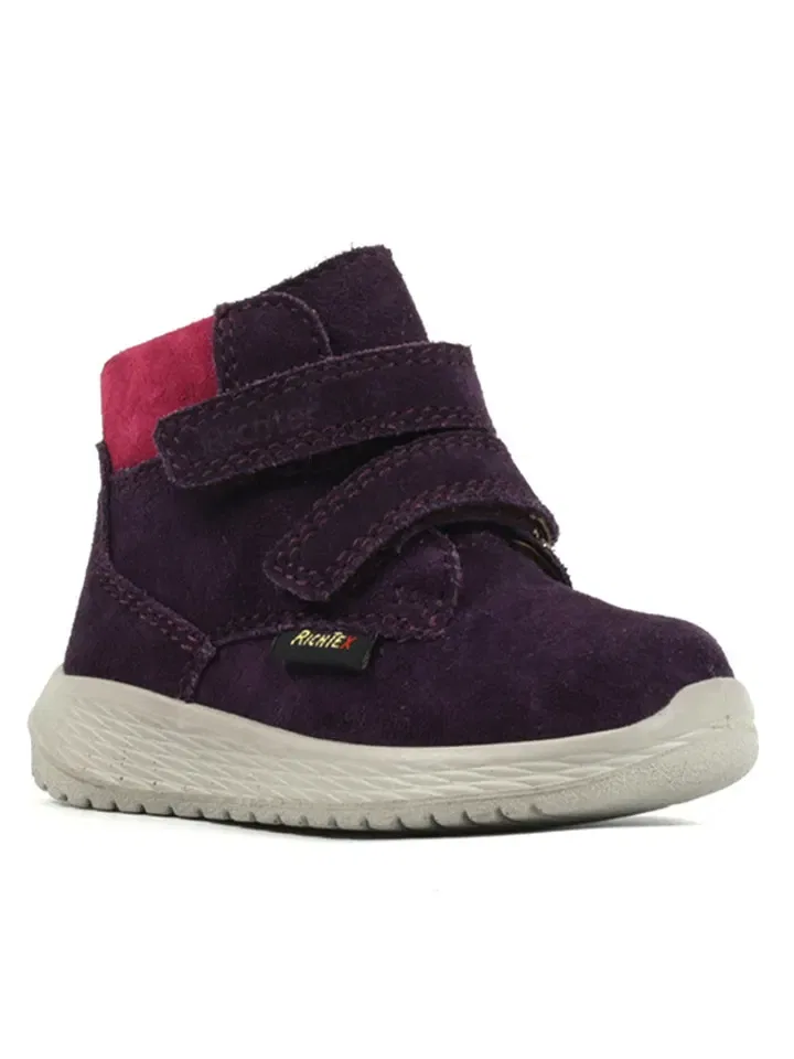 Ботинки из велюра фиолетовые Richter Shoes