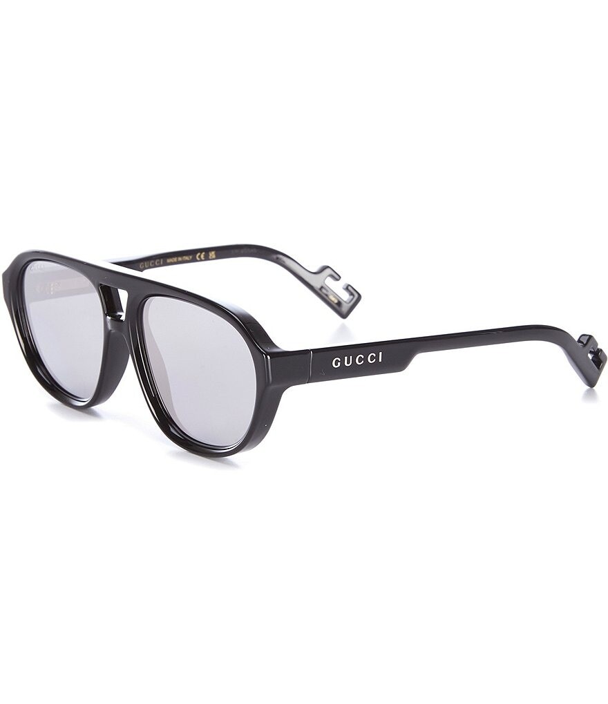 

Мужские солнцезащитные очки Gucci Gg1239s 58 мм Navigator Mountain, черный