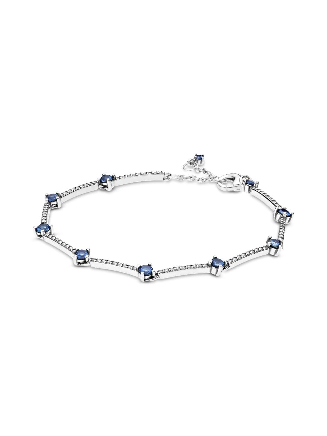 

Браслет Sparkling Pavé Bars Pandora, серебро 925 пробы
