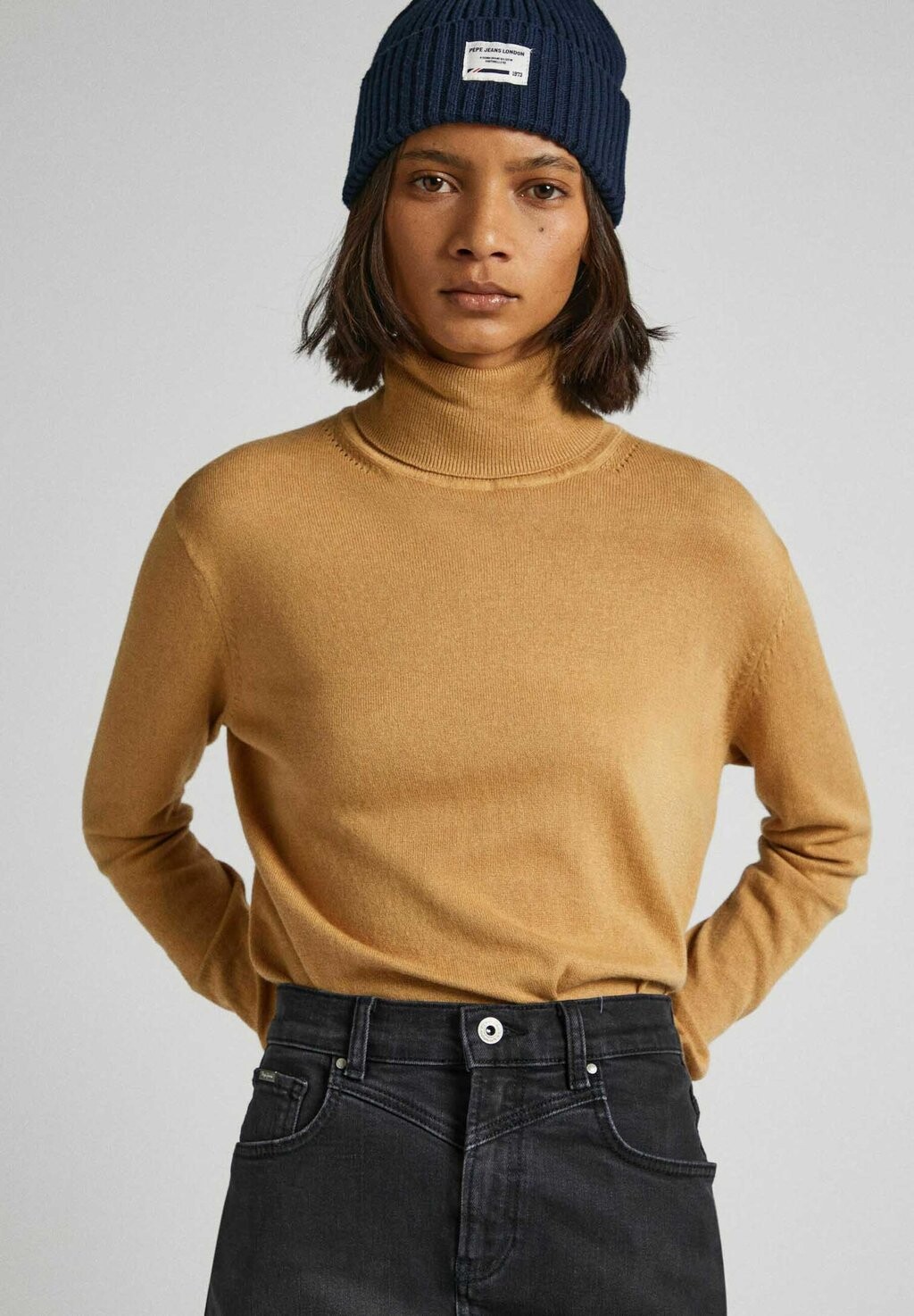 

Свитшот Pepe Jeans Водолазка, цвет camel beige