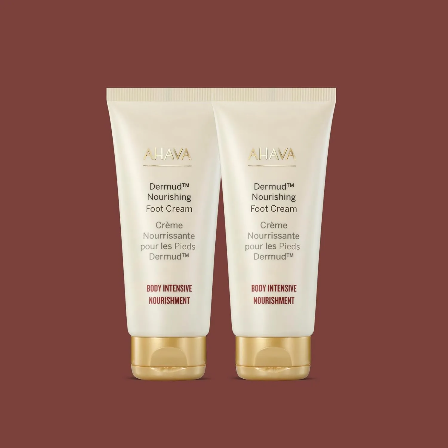 AHAVA Dermud Intensive Foot Cream Duo, 100 мл x 2 - интенсивное восстановление уставших, сухих и потрескавшихся стоп с минералами и грязью Мертвого моря, включает магний — фото 3