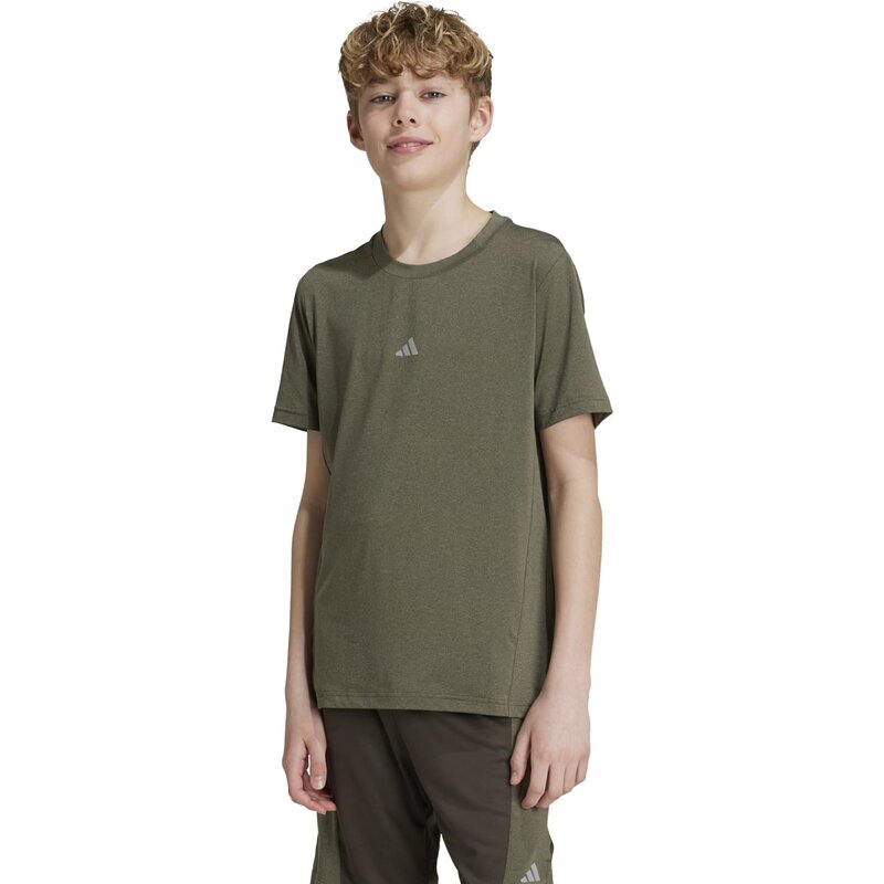 Футболка тренировочная Aeroready Heather Kids Adidas, мультиколор — фото 2