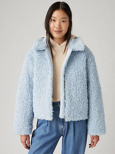 

Куртка Кейт Шерпа Levi's, цвет Niagara Mist - Blue