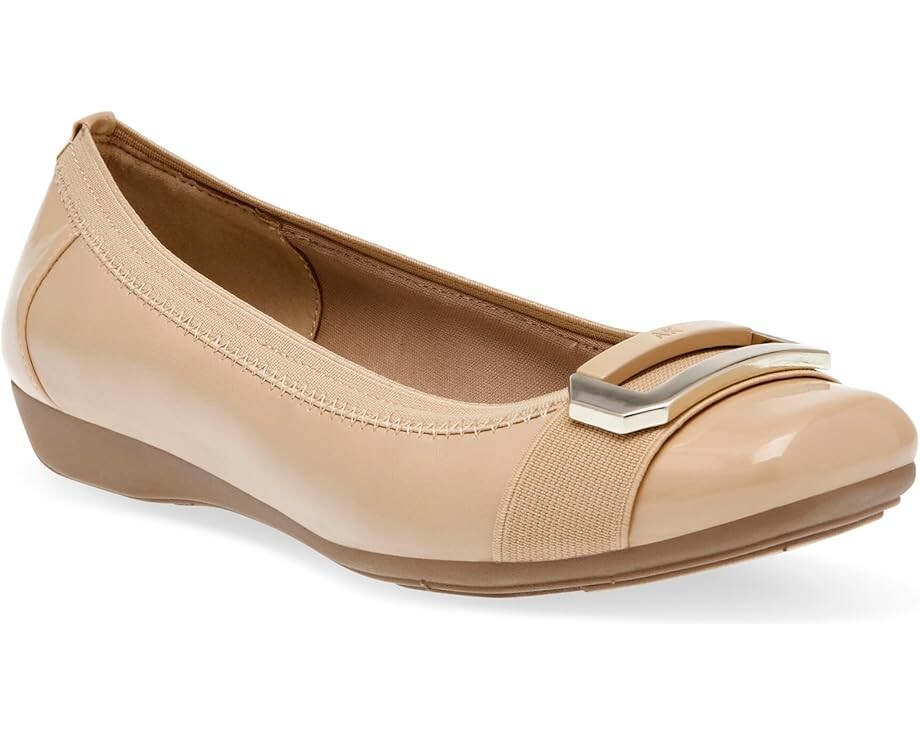 Туфли на плоской подошве Anne Klein Uplift, цвет Nude Patent