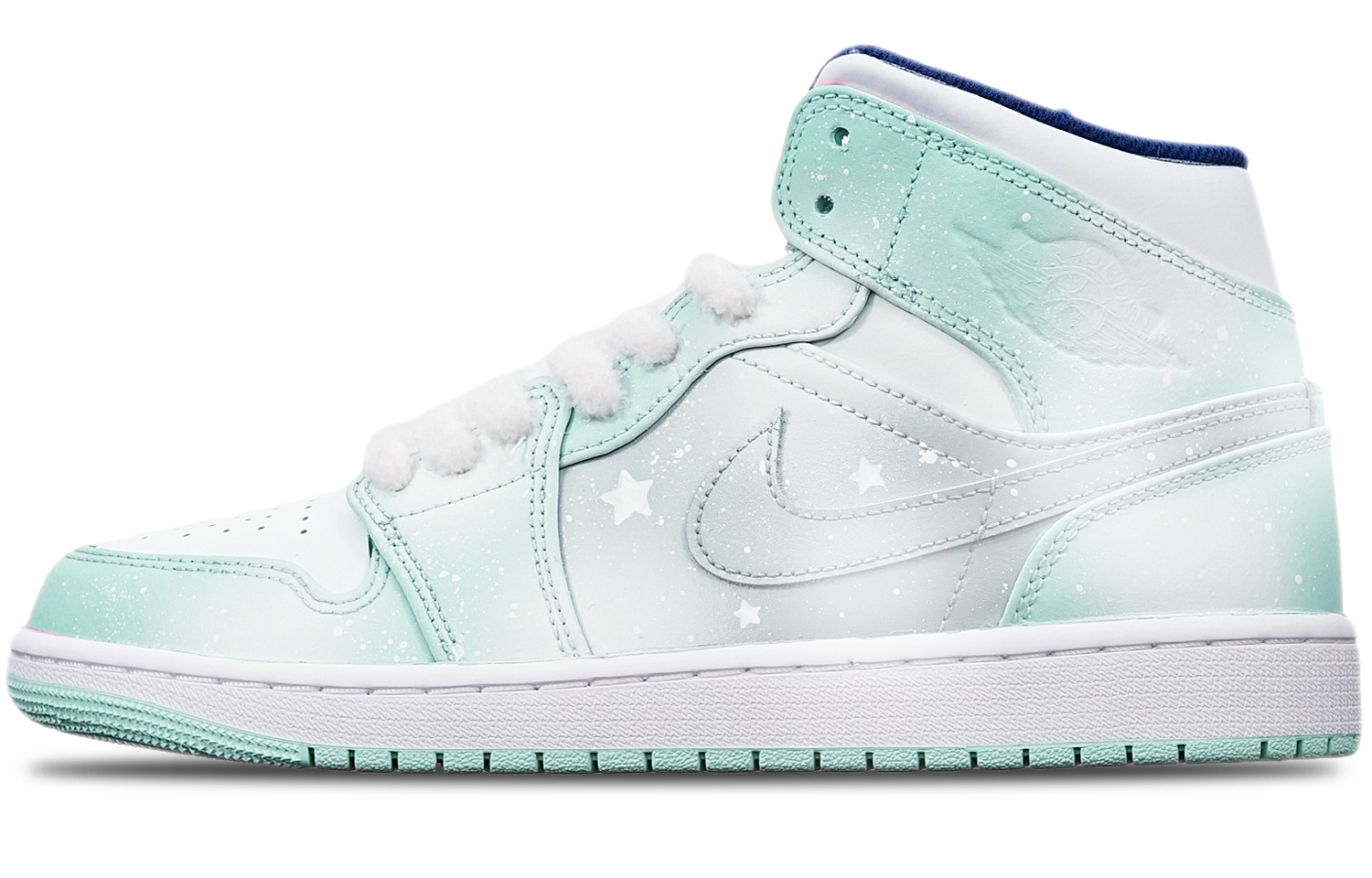 

Кроссовки Air Jordan 1 Vintage Basketball Shoes Men High-Top White