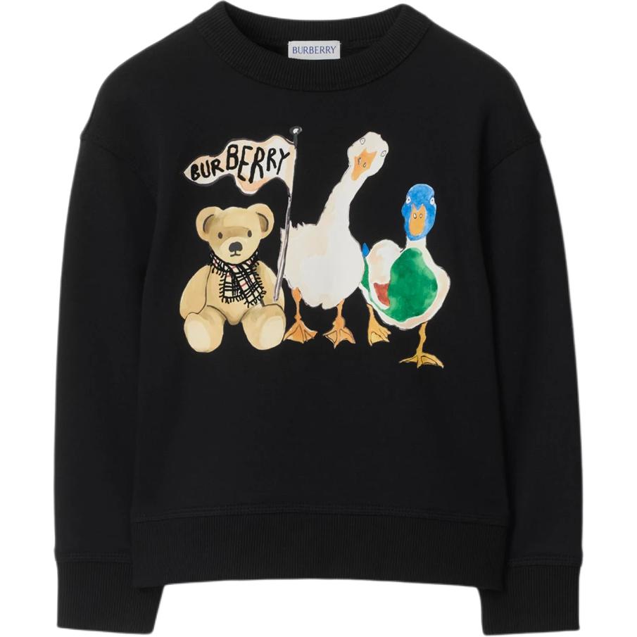 

Burberry Черная детская толстовка Kids'