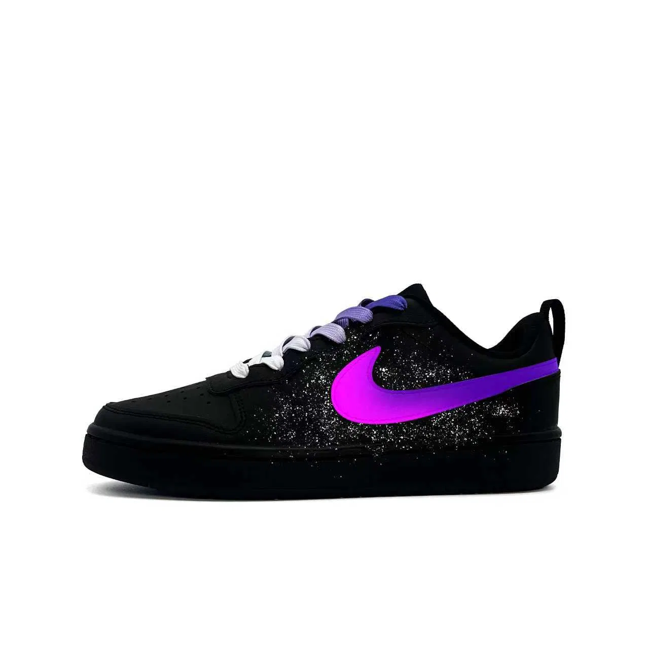 Кроссовки для скейтбординга Court Borough Dark Night Iridescent из синтетической кожи, износостойкие, нескользящие, низкие Nike, Black