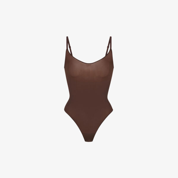 

Боди из эластичного джерси с овальным вырезом Everyday Sculpt Skims, цвет cocoa