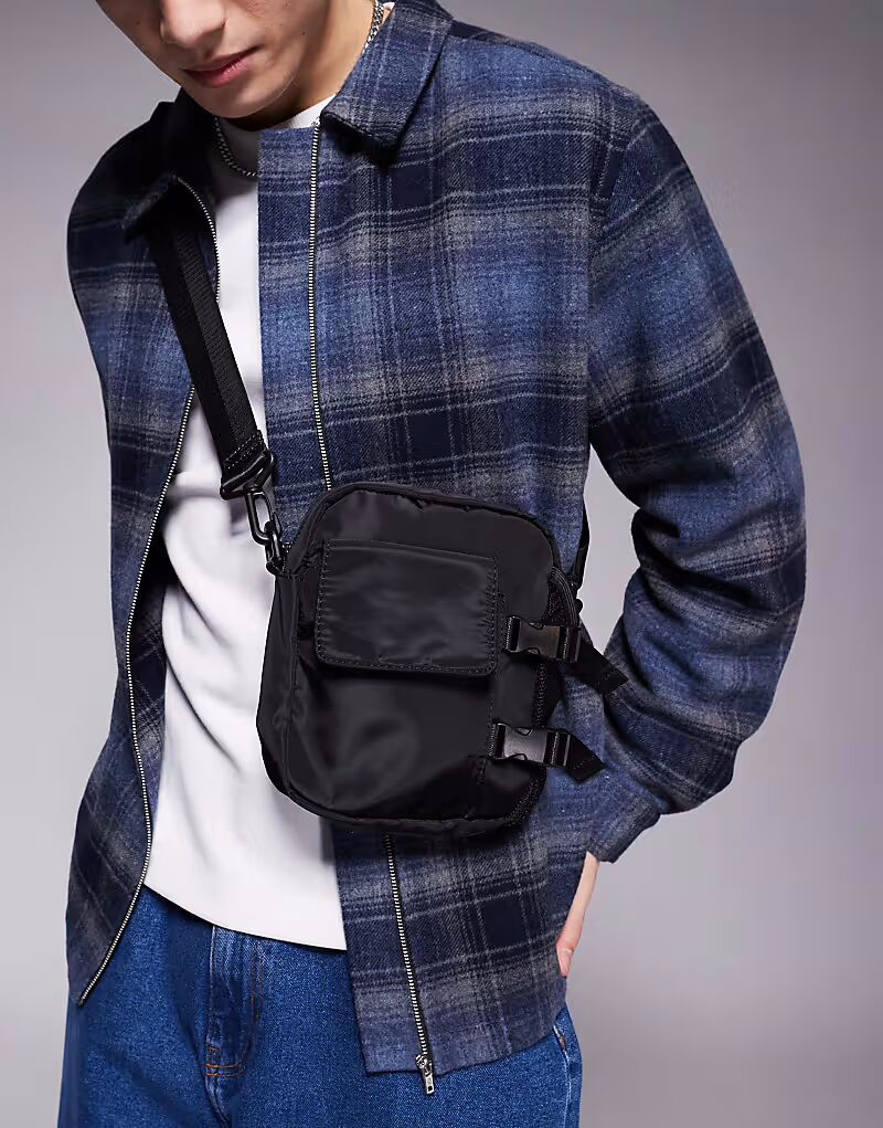 

Нейлоновая сумка через плечо ASOS DESIGN черного цвета
