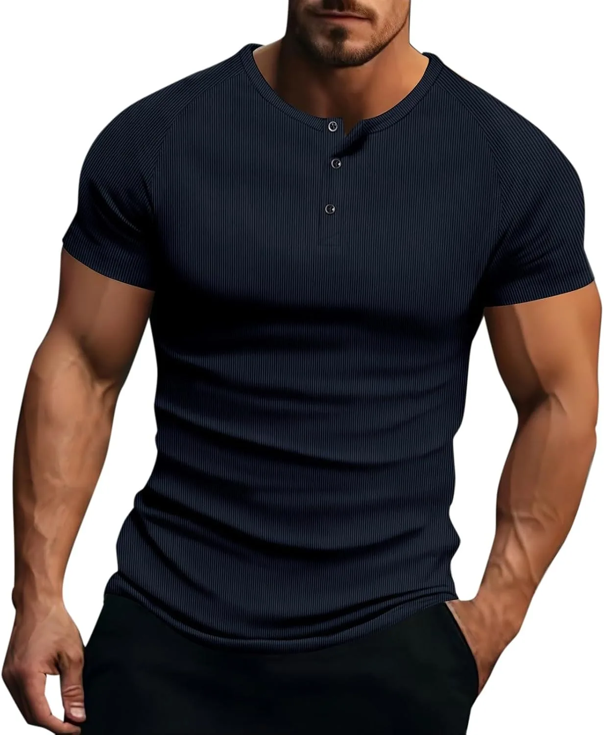 

Мужская рубашка поло slim fit с коротким рукавом