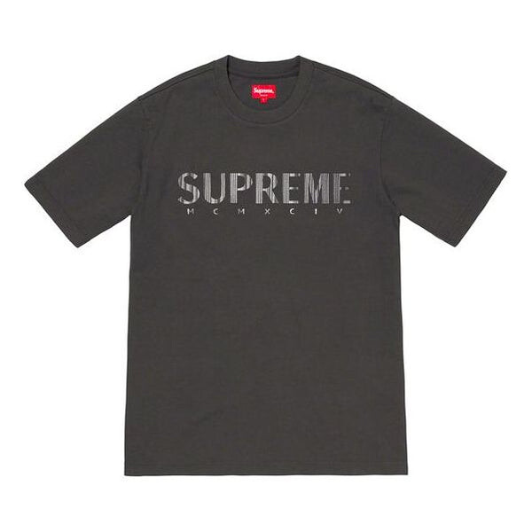 

Футболка ss19 gradient logo tee dustyblack logo tee Supreme, черный