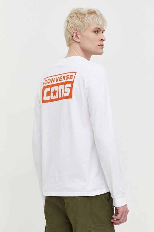 

Хлопок с длинным рукавом Converse, белый