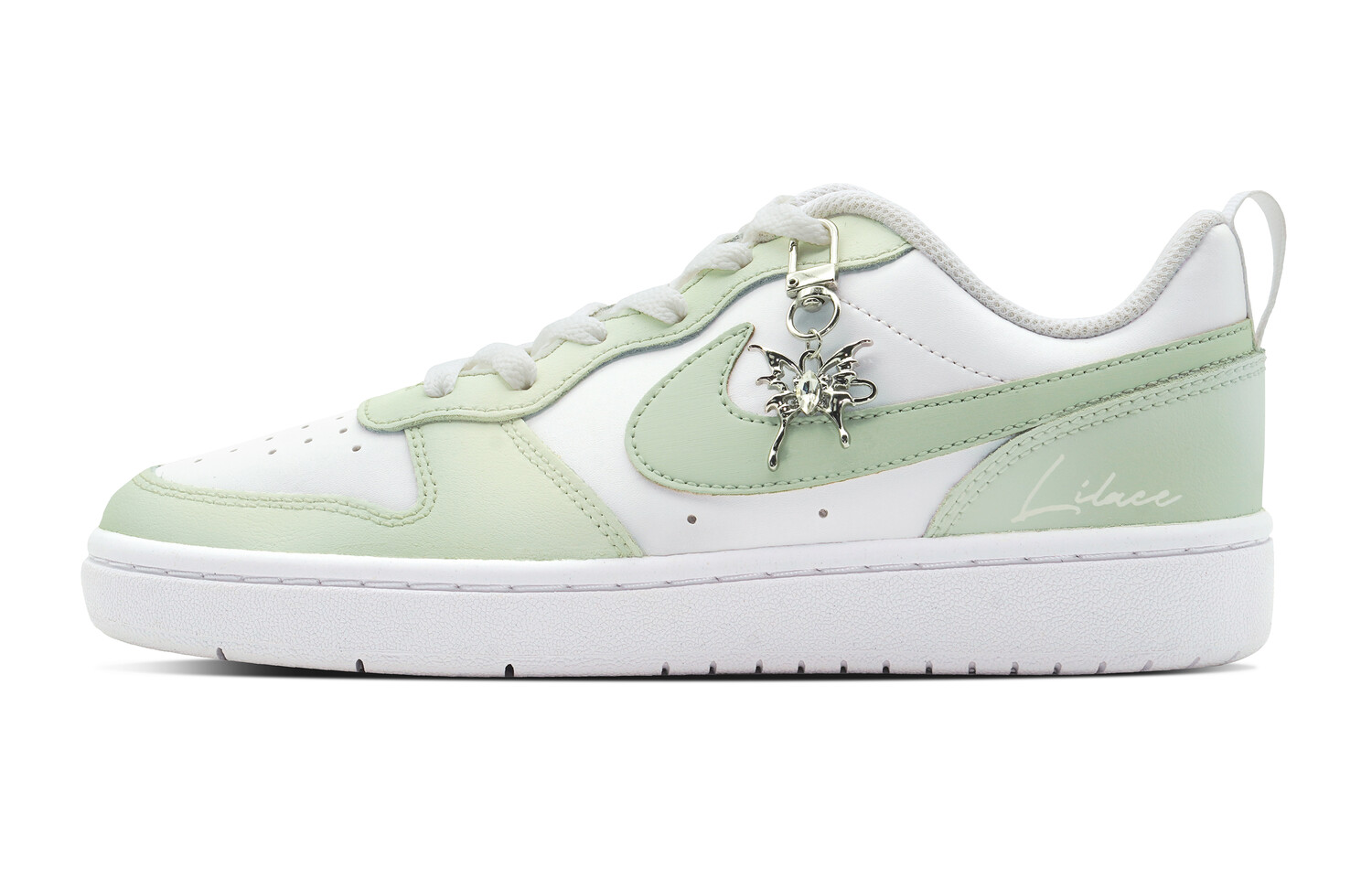 

Кроссовки Nike Court Borough Skateboard Shoes Women's Low-Top White/Green, Зеленый, Кроссовки Nike Court Borough Skateboard Shoes Women's Low-Top White/Green