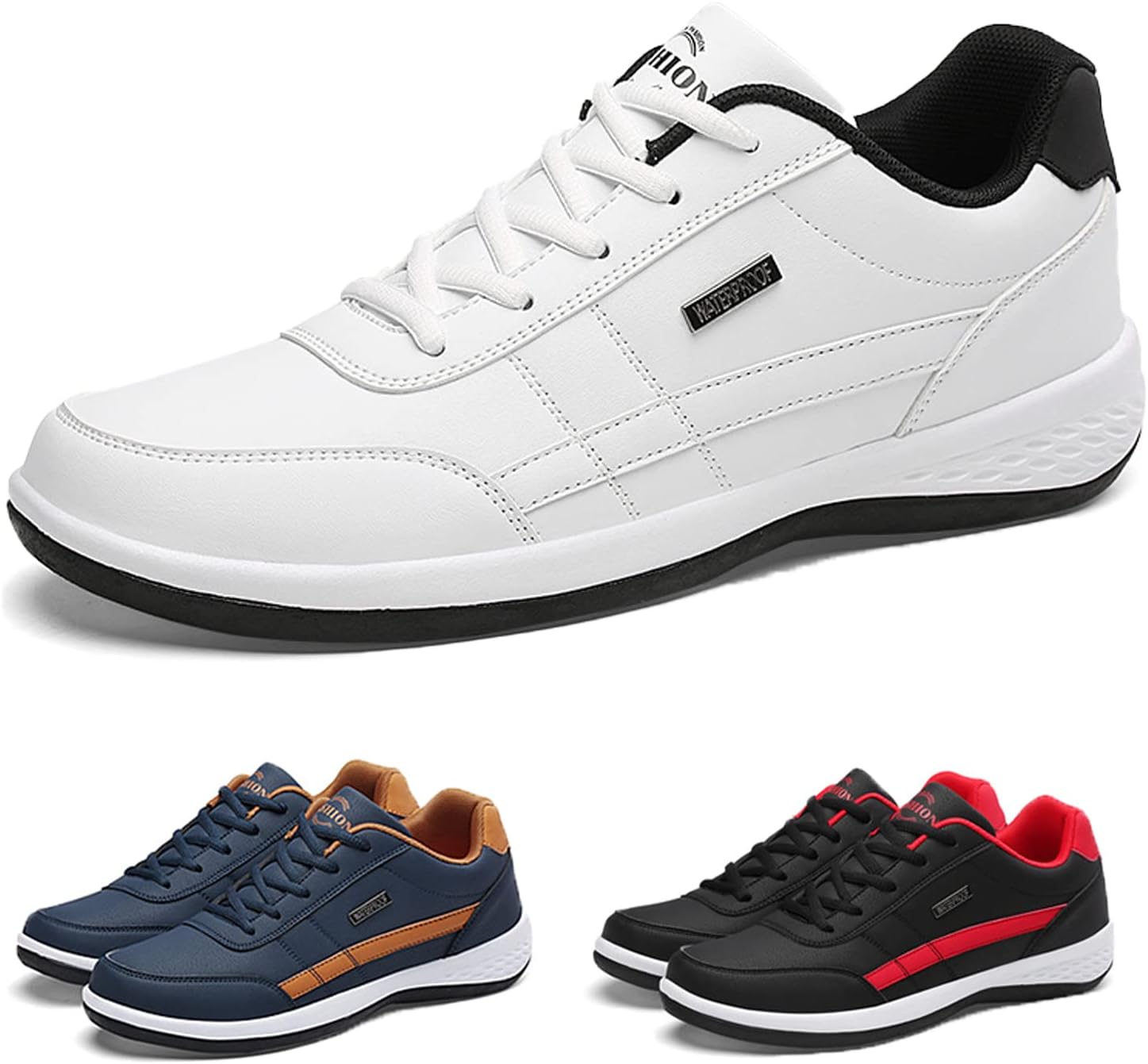 

Мужские ортопедические туфли Lymphvity Men Kilboot, кроссовки на шнуровке, расширенной ширины, удобные для стопы и пятки, дышащие, противоскользящие, низкие прогулочные туфли, белый