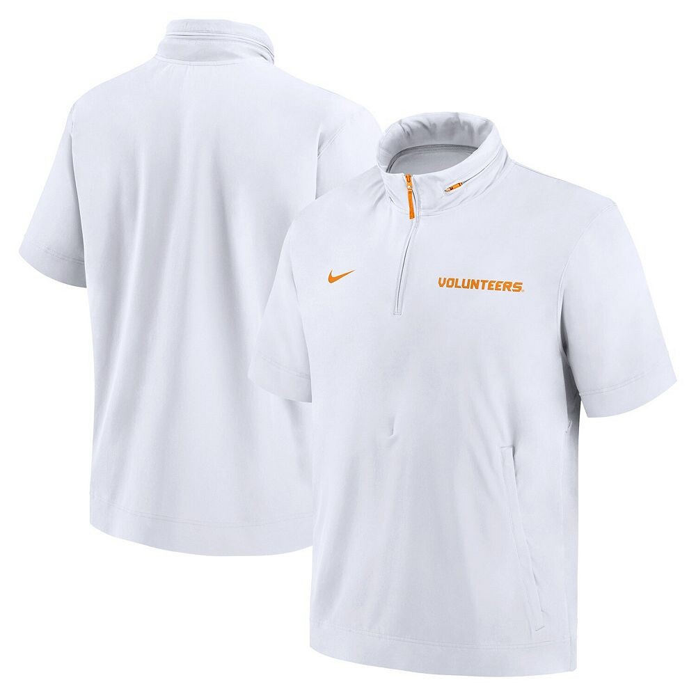 

Мужская белая куртка с капюшоном и молнией до половины длины Nike Tennessee Volunteers 2024 Sideline Coach, цвет Ten White