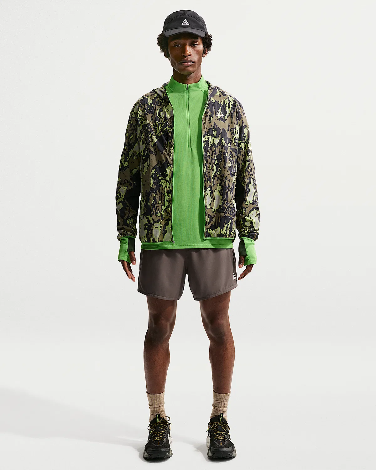 Мужские шорты Nike ACG "Second Sunrise" Dri-FIT ADV 5" с вкладышем, Ironstone/Cave Stone/Summit White