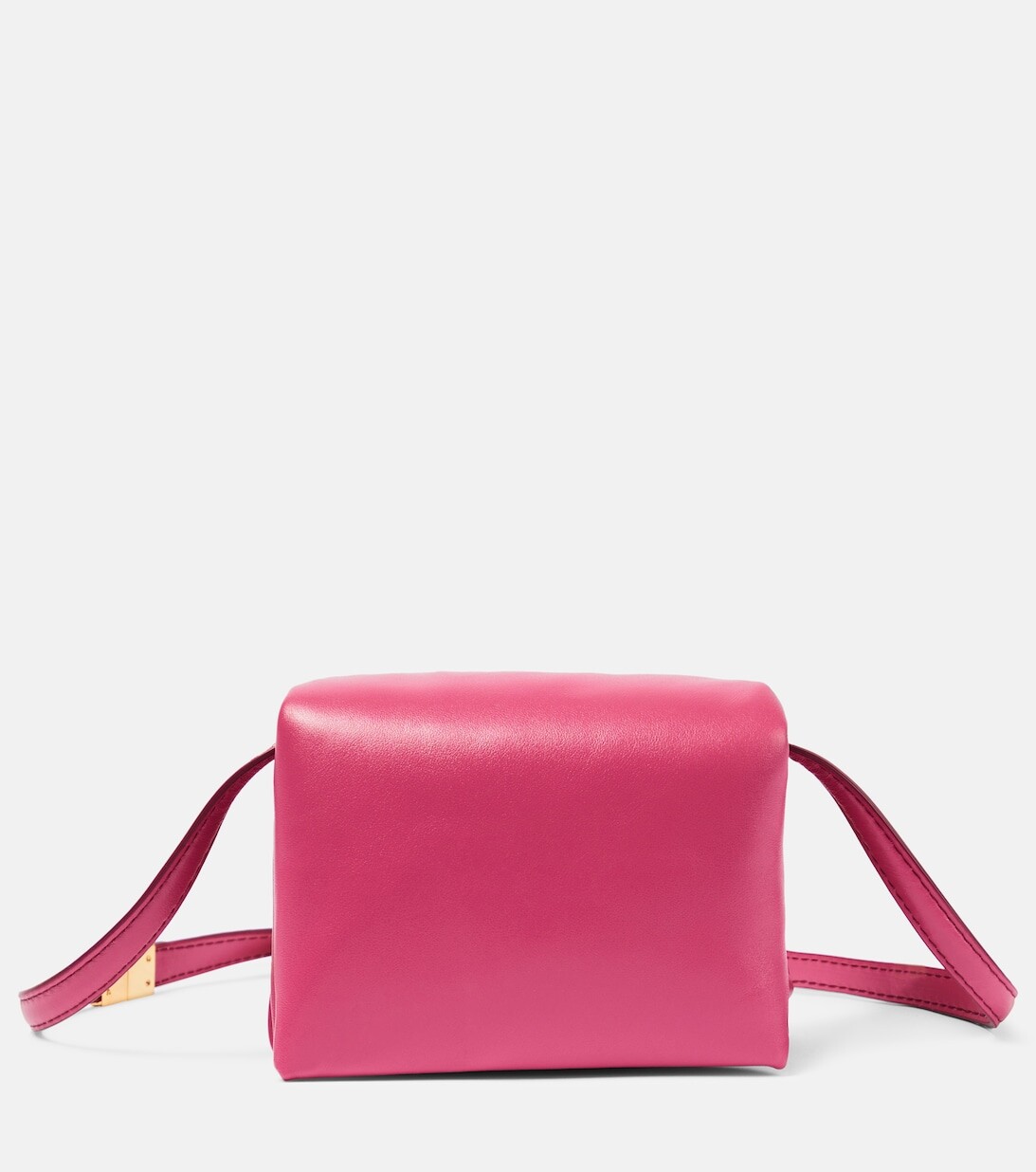 

Кожаная сумка через плечо Prisma Mini Marni, розовый