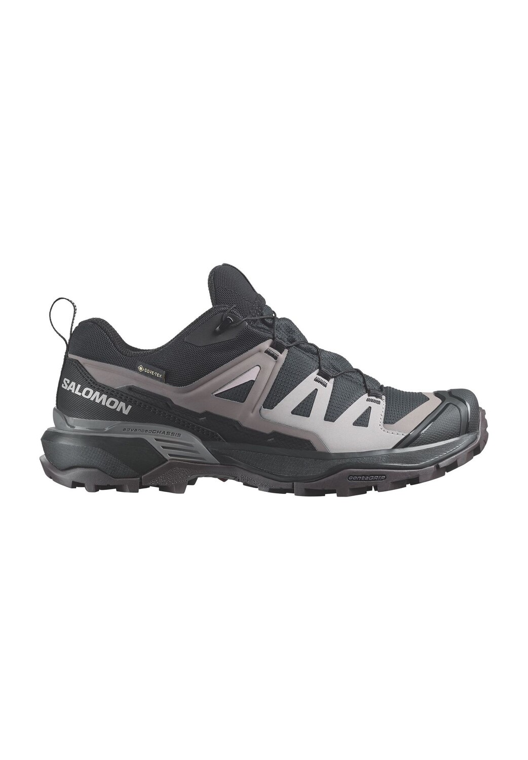 Походные туфли "X Ultra 360 GTX", водонепроницаемые, дышащие, женские Salomon, цвет Black/ Plum Kitte — фото 2