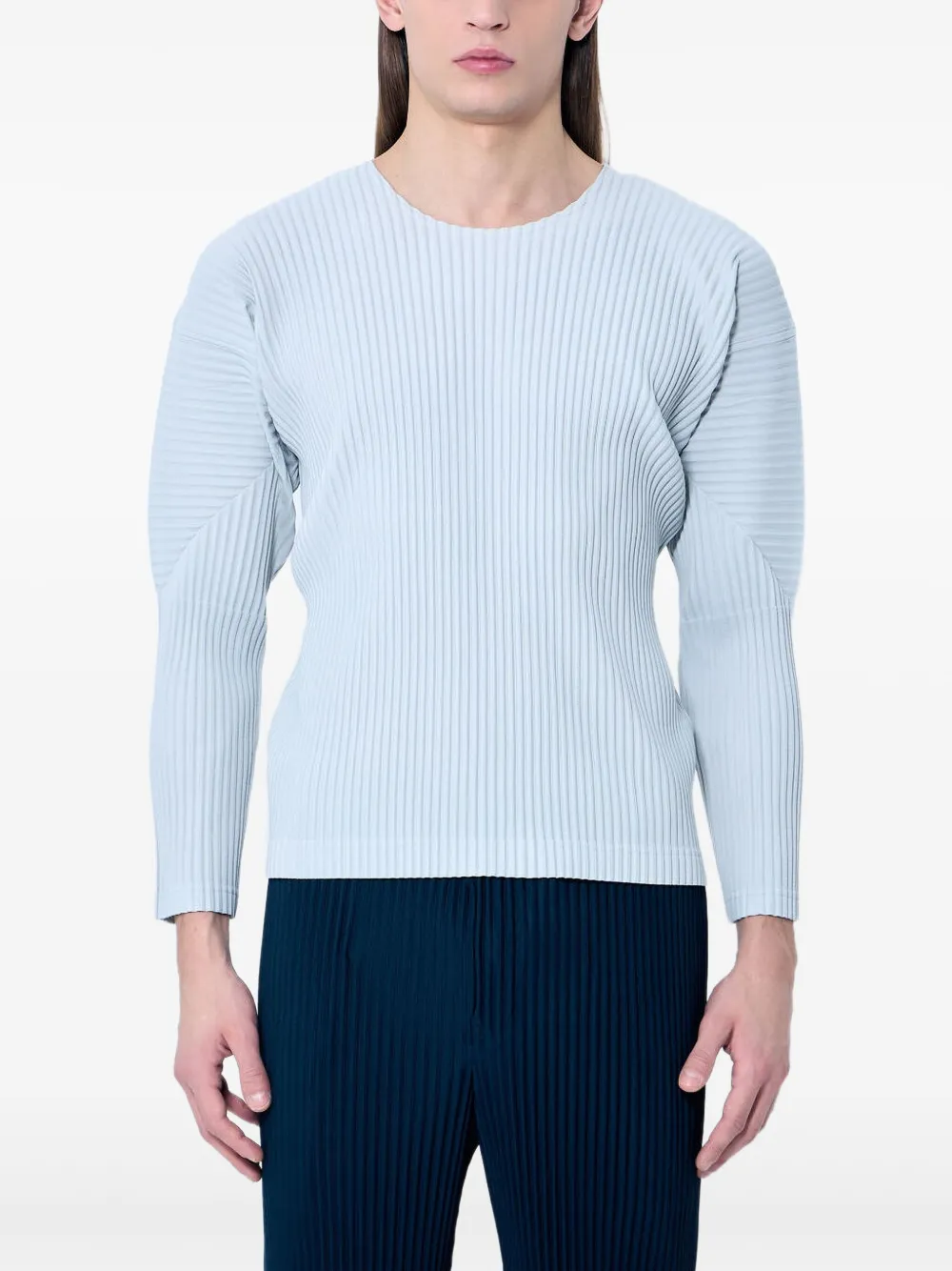 

Плиссированная футболка Homme Plissé Issey Miyake, синий