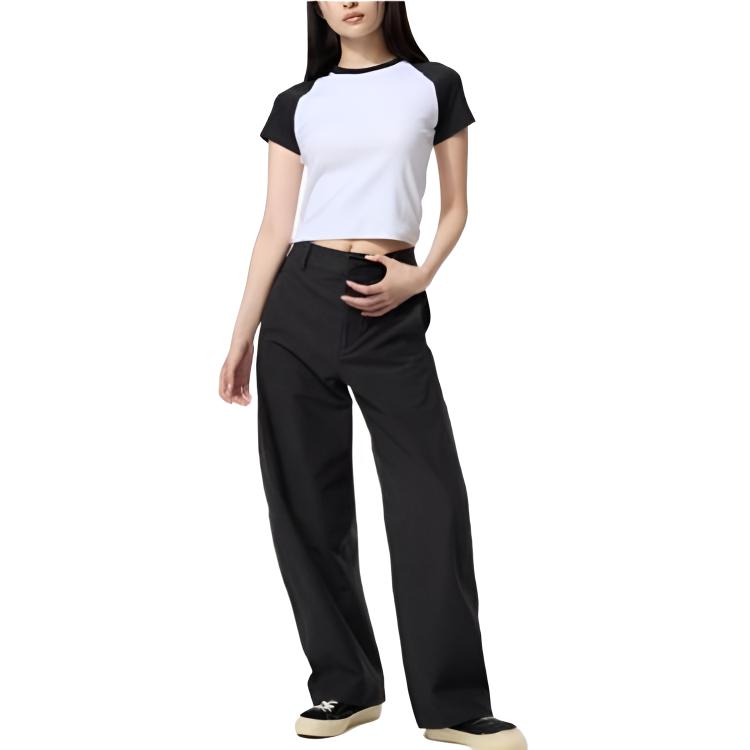 

Женские повседневные брюки черного цвета UNIQLO, черный