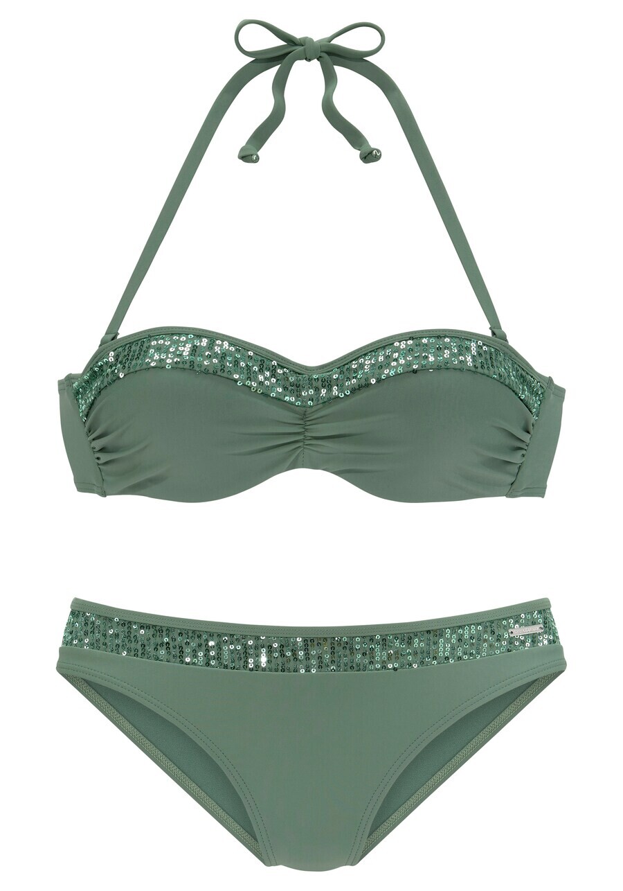 

Бикини на косточках BRUNO BANANI Bandeau Bikini, изумрудный