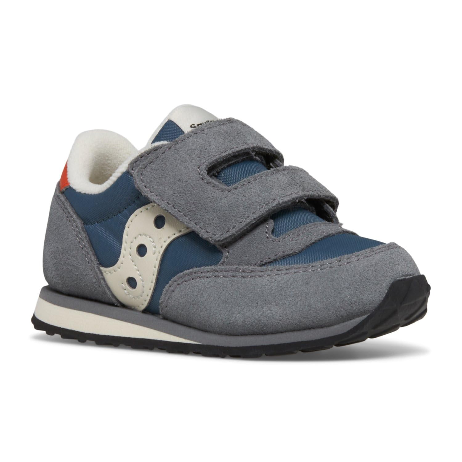 

Кроссовки Saucony Kids Jazz Hook & Loop Sneaker, цвет Grey/Blue/Orange