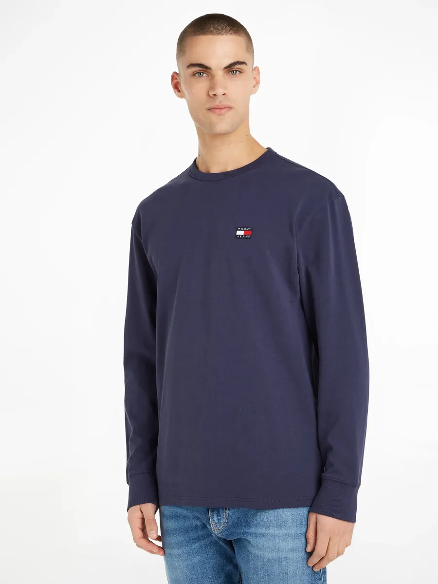 

Рубашка с длинными рукавами Tommy Jeans "TJM CLSC XS BADGE L/S TEE", цвет Twilight Navy