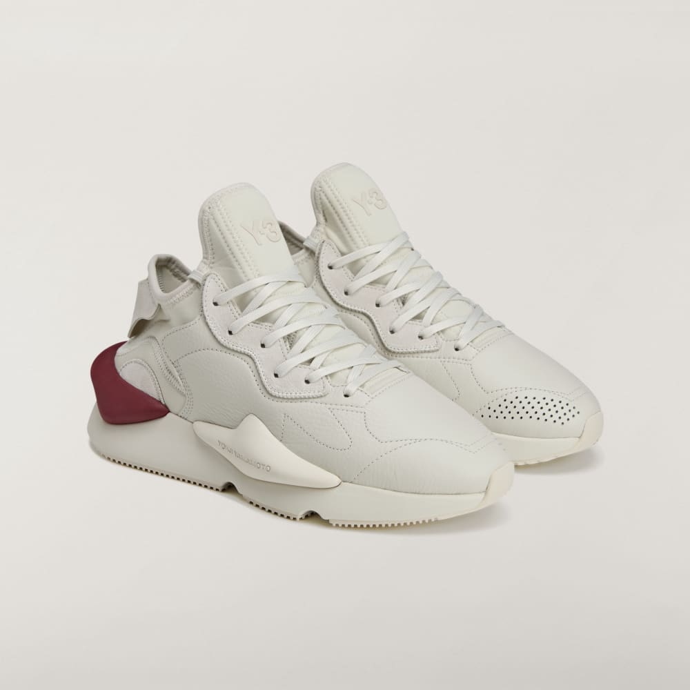 Кроссовки Adidas Y-3 Kaiwa, цвет Beige/Orbit Grey/Collegiate Burgundy — фото 4