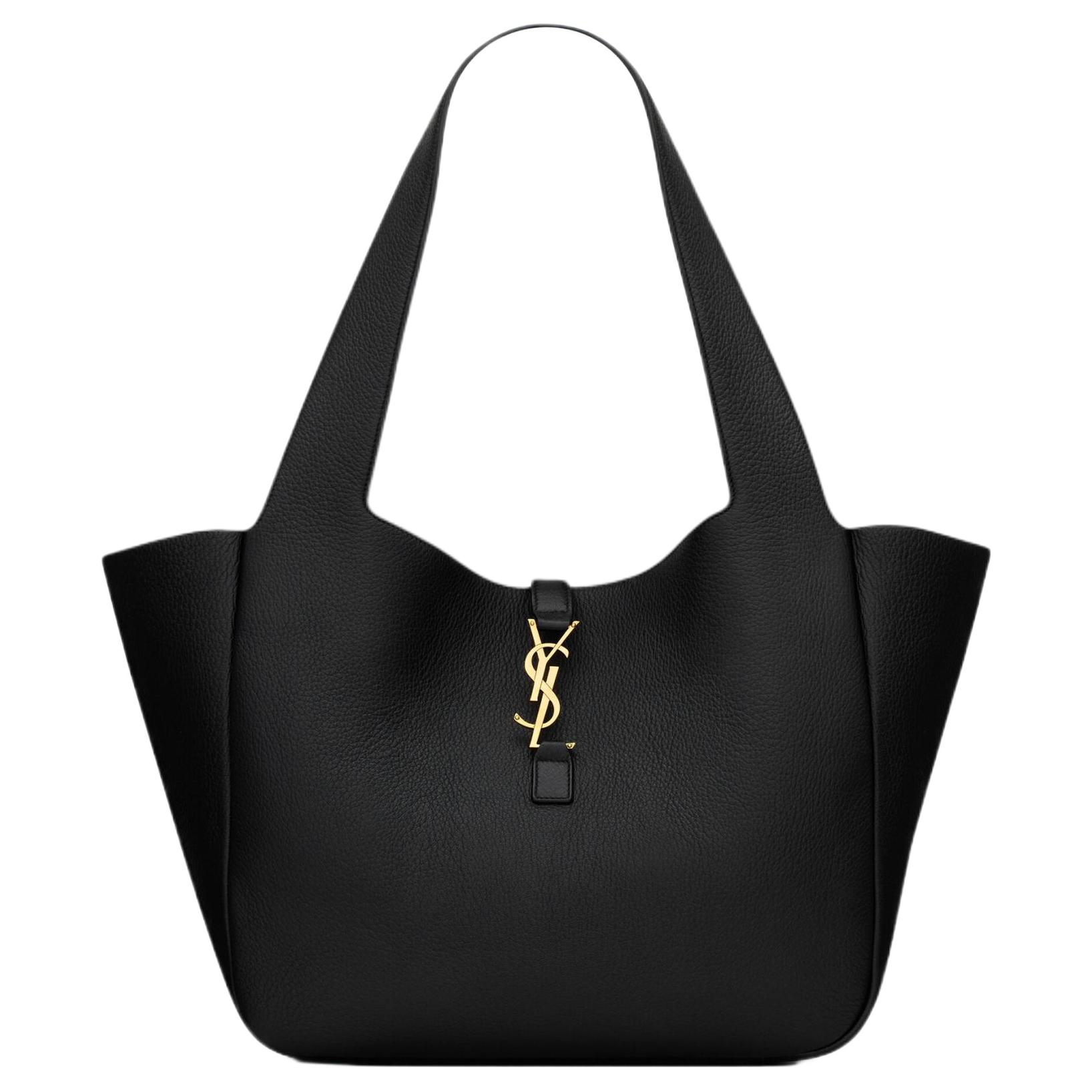 

SAINT LAURENT Черная унисекс сумка из оленьей кожи