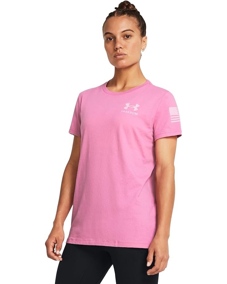 

Футболка Under Armour New Freedom Banner, цвет Pink Edge/Pink