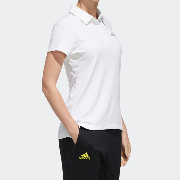 Рубашка поло теннисная спортивная белая рубашка поло Adidas, белый — фото 4