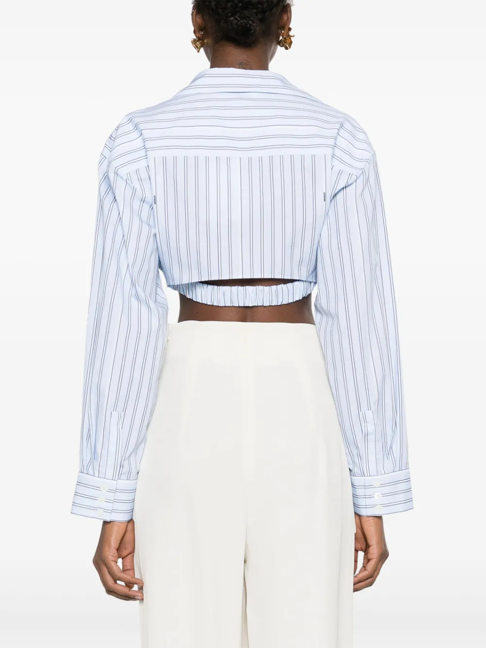Рубашка La Chemise Bahia в полоску JACQUEMUS, синий — фото 4