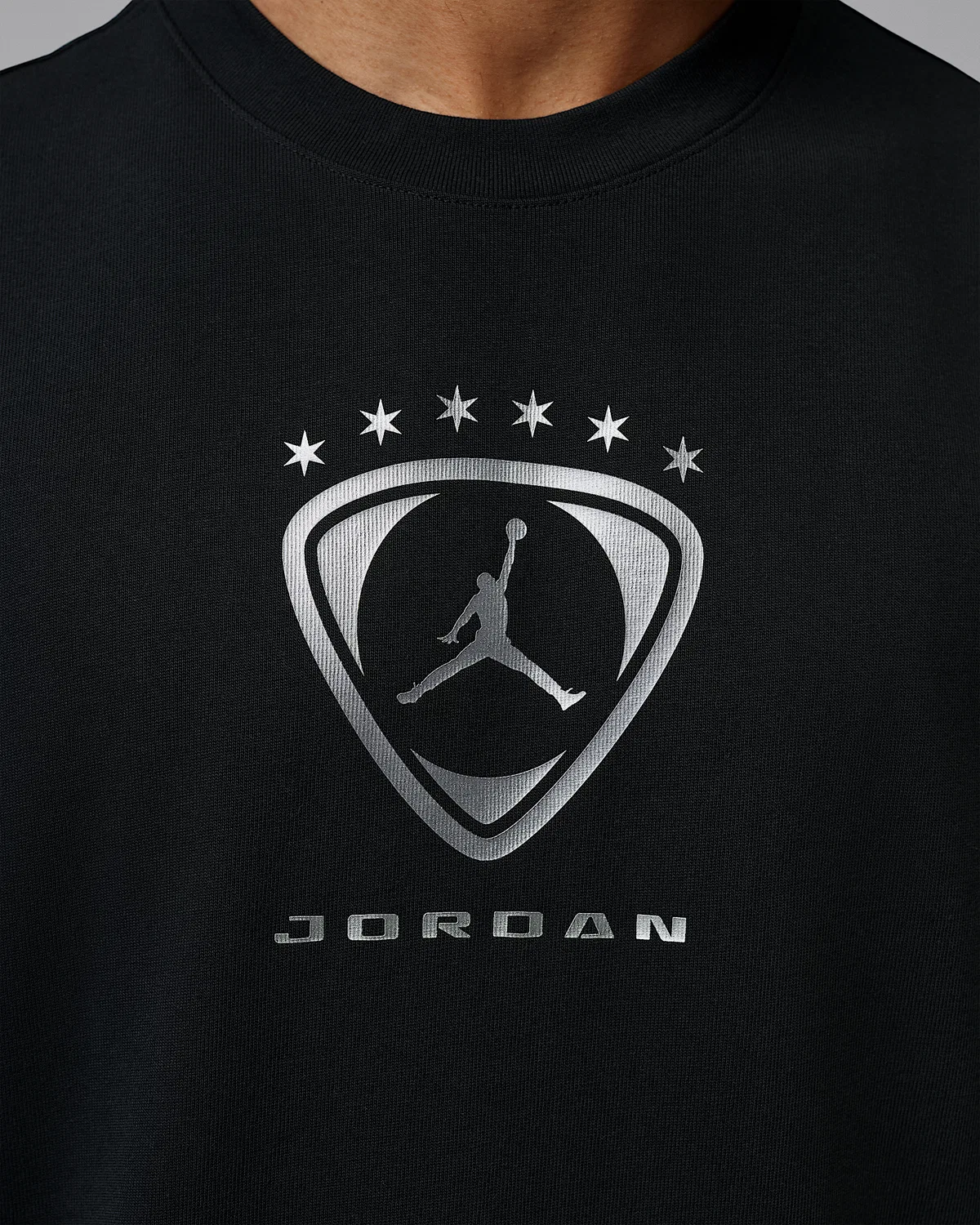 Мужской топ без рукавов Jordan Brooklyn, Black/Metallic Silver — фото 4