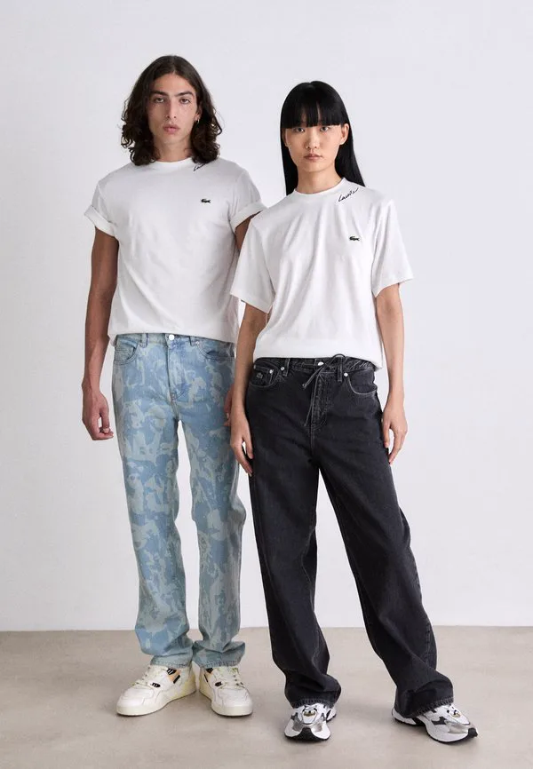 Базовая футболка унисекс Lacoste, White — фото 2