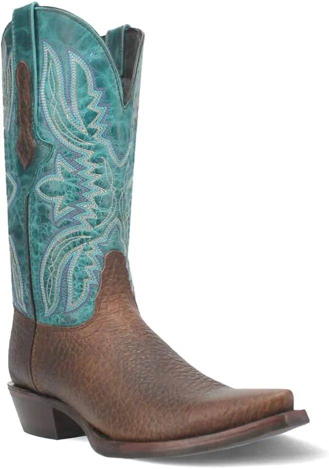 

Мужские повседневные ботинки Dingo Rio Lobo с вышивкой и заостренным носком, средний голень - синие, коричневые, синий